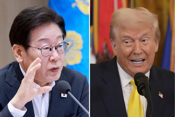 이재명 대통령과 도널드 트럼프 미 대통령.