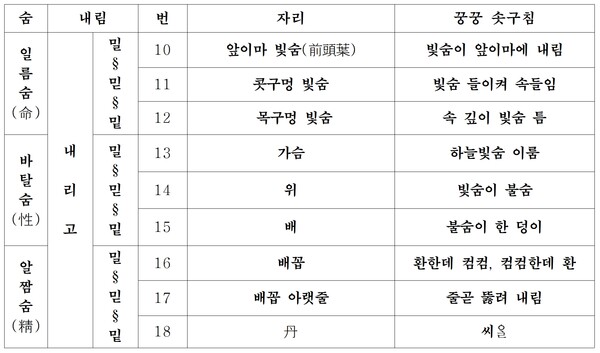 그림9) 불내림의 길과 솟구침