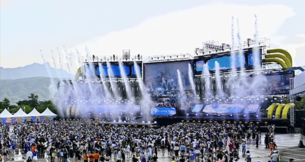 지난 23일 강원 속초시 장사동 한화리조트 설악 쏘라노에서 '워터밤 속초 2025'가 열리고 있다. 이날 워터밤 행사에는 1만 5천여명의 인파가 몰렸다. 속초시