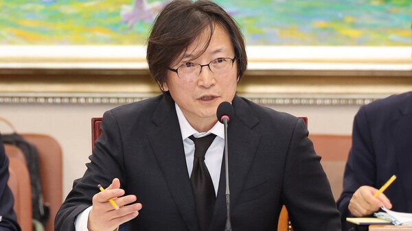 주병기 공정거래위원장 후보자가 5일 서울 여의도 국회 정무위원회에서 열린 인사청문회에서 의원 질의에 답변하고 있다. 2025.9.5. 연합뉴스