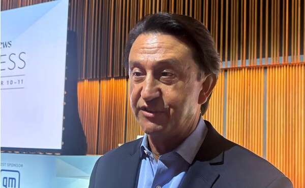 딭로이트에서 열린 오토모티브뉴스 콩그레스에 참석한 호세 무뇨스 현대자동차그룹 CEO.  일본경제신문 9월 12일