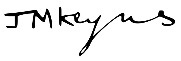 케인스의 서명. (위키피디아)