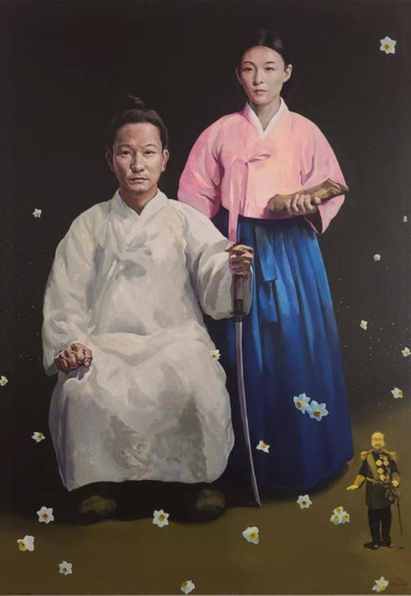 이명복 화가가 그린 이재수 남매 상상도