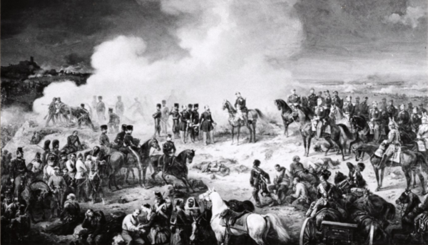 1859년 이탈리아 북부 솔페리노에서 프랑스군과 오스트리아군이 전투를 벌이고 있다. 뒤낭은 이곳의 참상을 목격하고 ‘솔페리노의 회상’을 썼다. (국제적십자위원회)