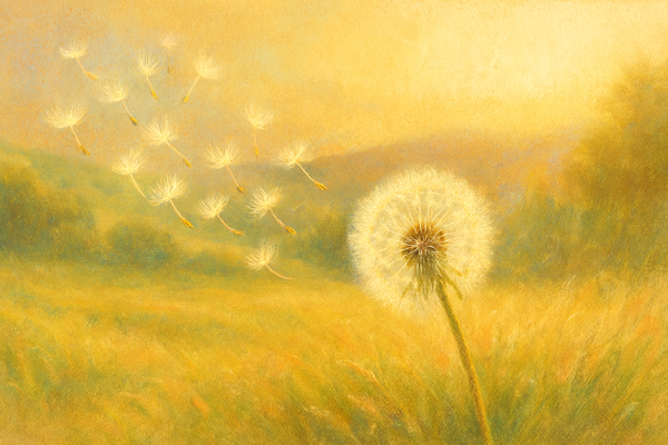 민들레 일러스트. 챗지피티=김호경 에디터