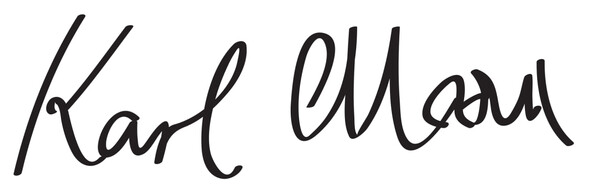 마르크스의 서명. (위키피디아)