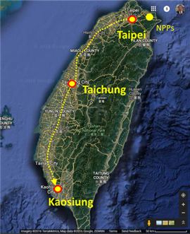 필자가 2017년 7월 걸어갔던 코스.