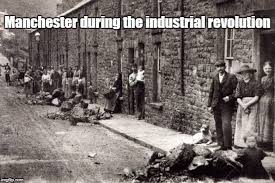메리 번스가 살았던 산업혁명 당시의 영국 맨체스터 노동자들.(맨체스터 박물관)